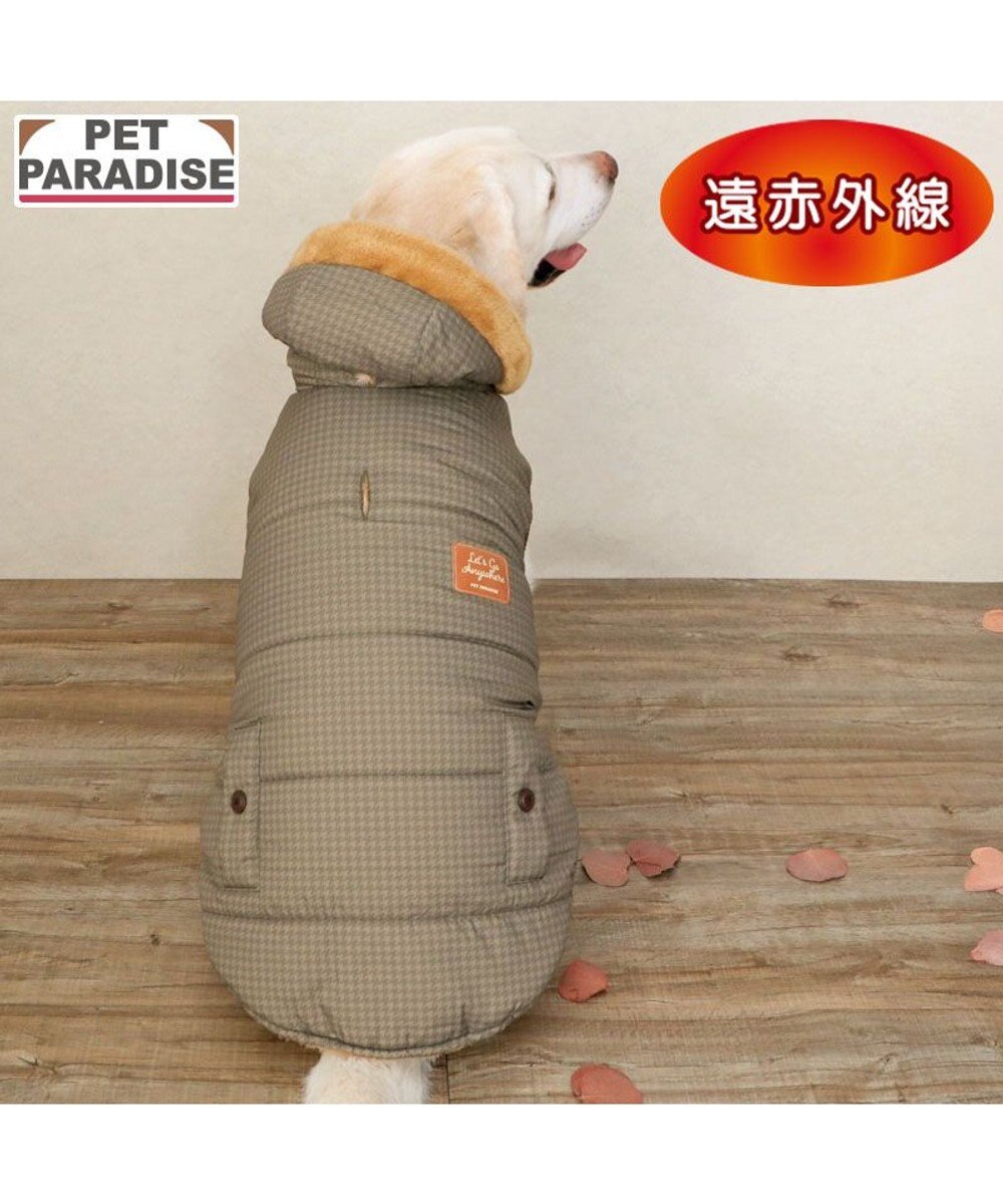 PET PARADISE ペットパラダイス 防寒コート 《千鳥柄》 中型犬 大型犬 