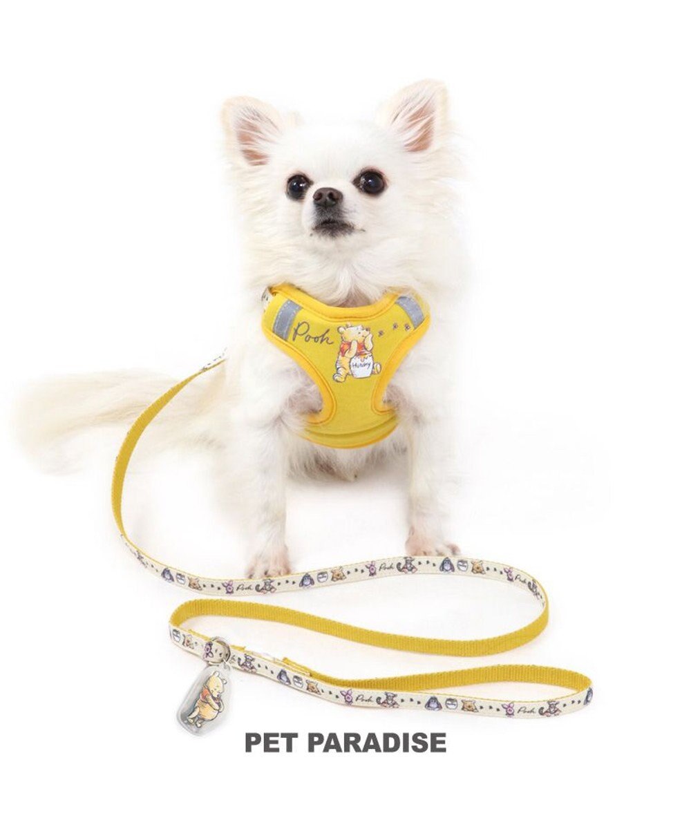 PET PARADISE 犬 ハーネス リード ディズニー くまのプーさん ハーネス＆リード 〔３Ｓ〕 小型犬 おさんぽ おでかけ お出掛け おしゃれ オシャレ かわいい 黄