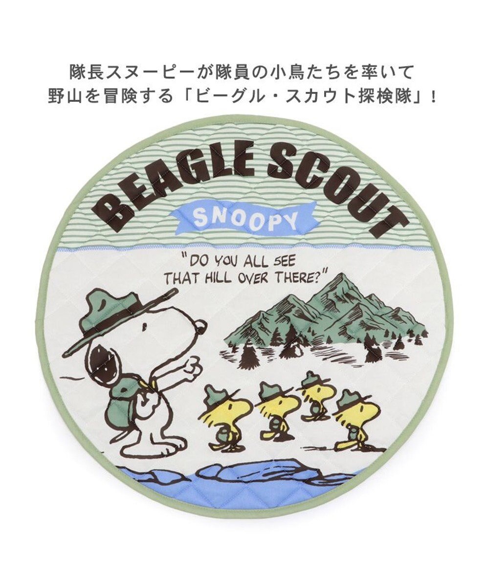 PET PARADISE スヌーピー スカウト柄 柔らか  丸型 クールマット (60cm) 