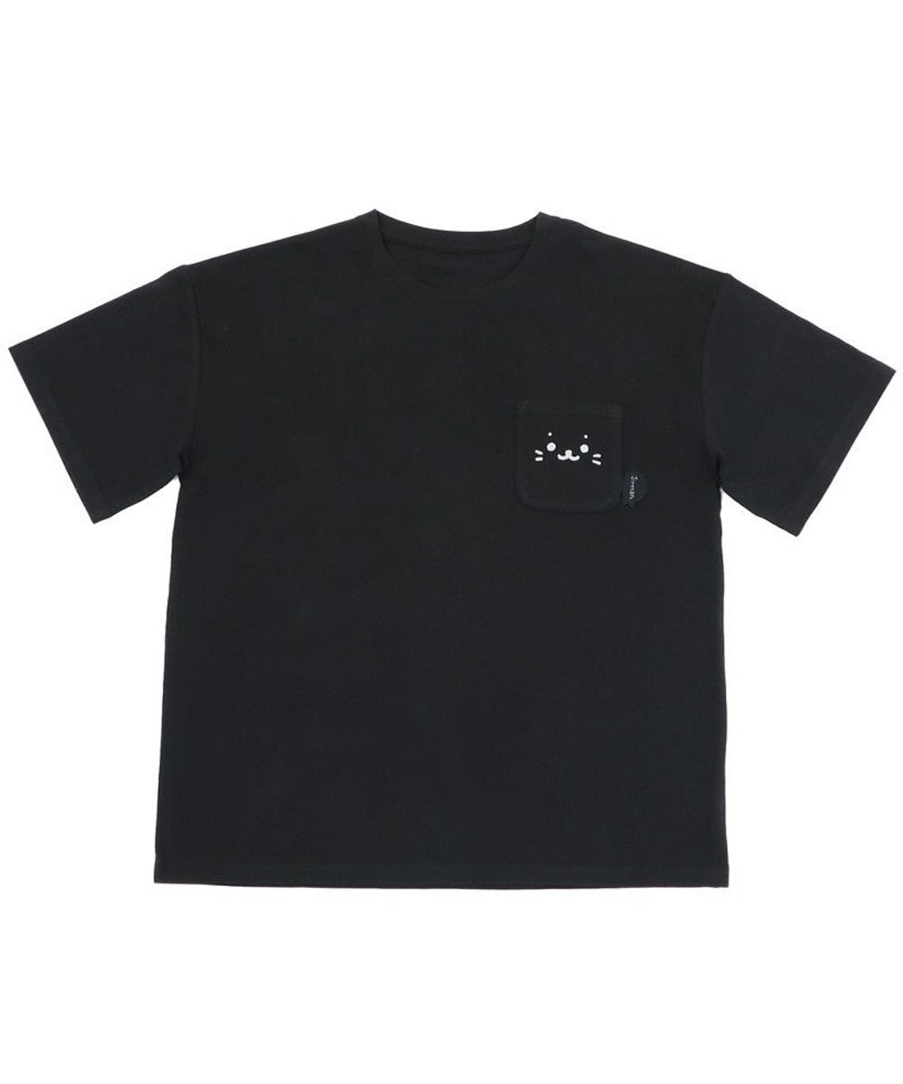 Mother garden しろたん ポケット付き Ｔシャツ 半袖 《ボーダー柄/黒色》 レディース メンズ ユニセックス 
