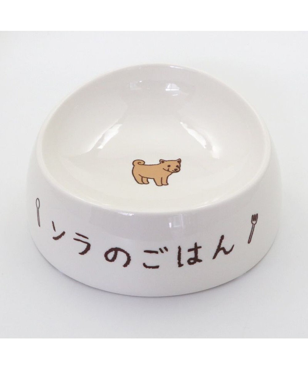 PET PARADISE 【受注生産】ペットパラダイス えさ皿 食器  名前と誕生日が入ります！ オーダーメイドフードボウル【大】 