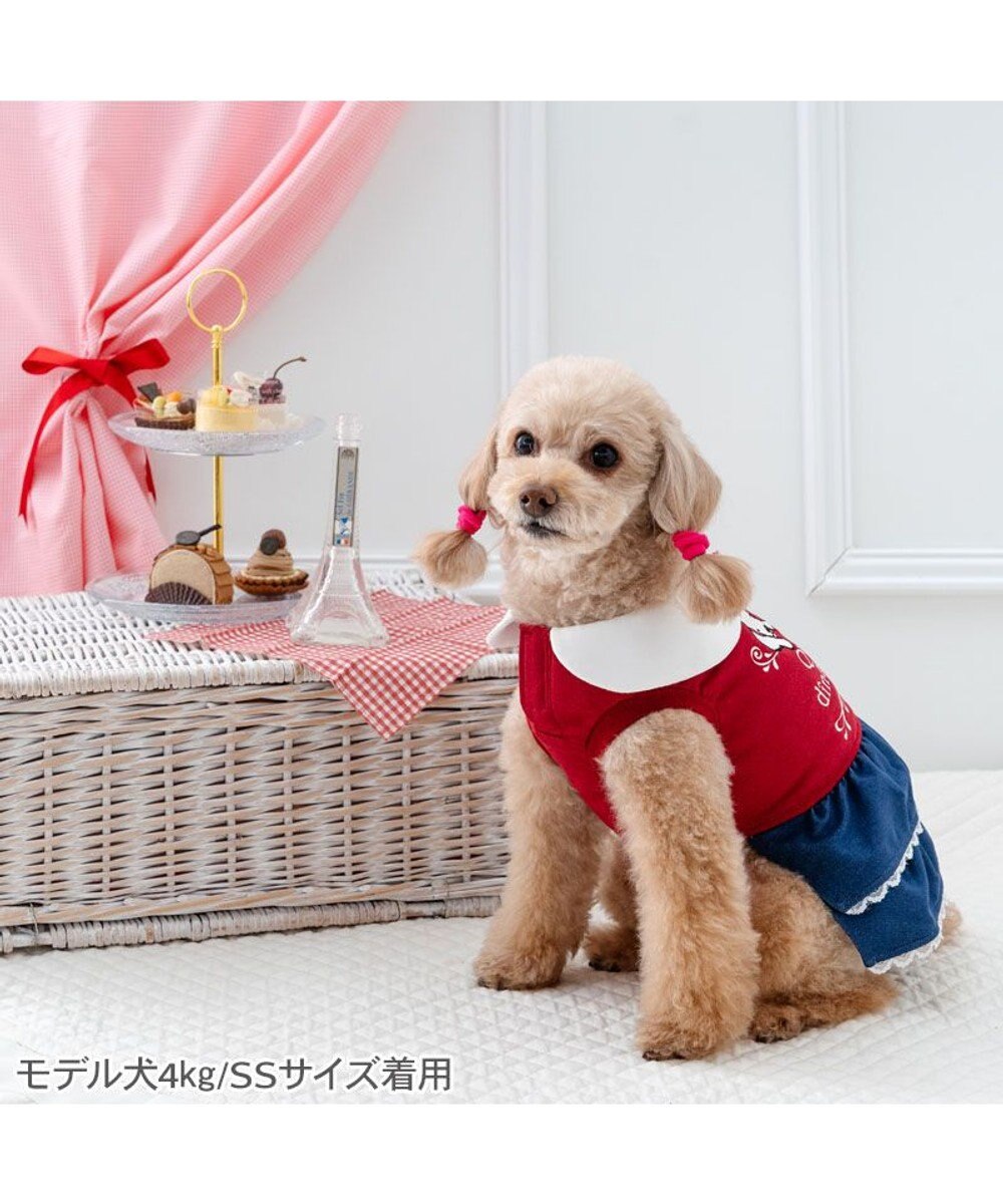 PET PARADISE リサとガスパール トレーナー ワンピース 《レッド》 小型犬 