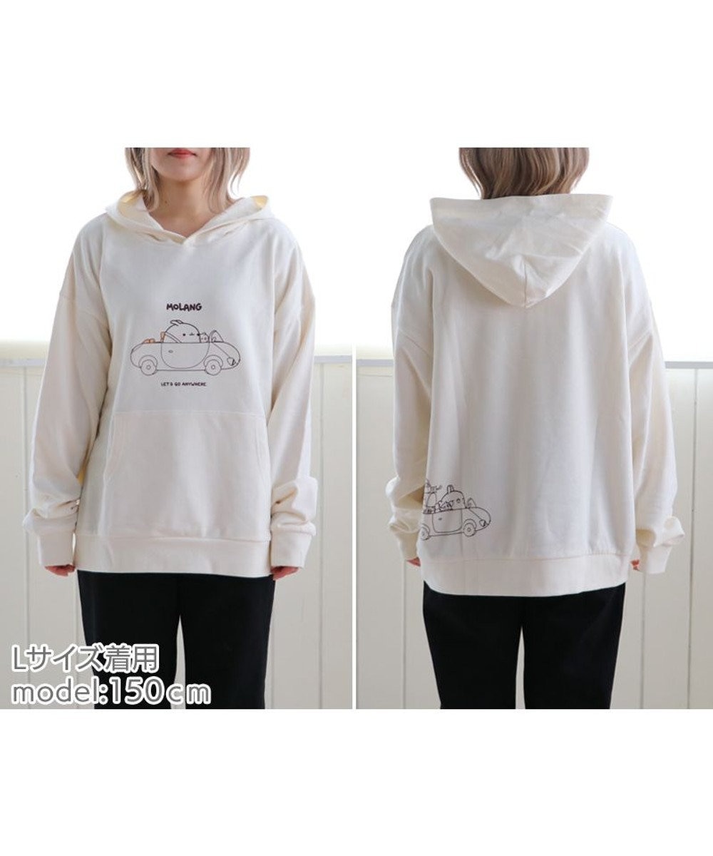 Mother garden マザーガーデン MOLANG モラン ドライブ柄パーカー S/M/L ユニセックス サイズ ホワイト 