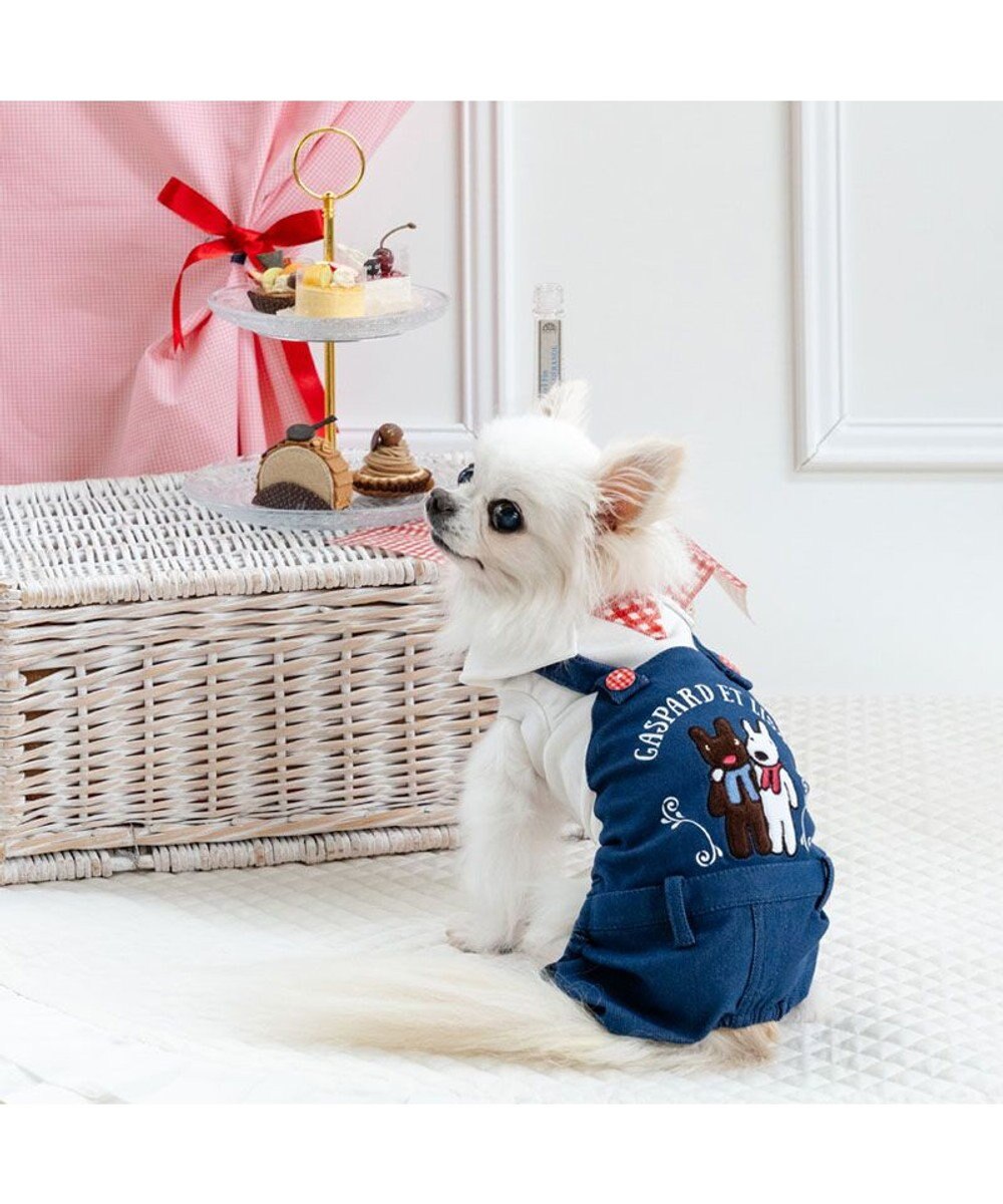 PET PARADISE リサとガスパール オーバーオール風 ロンパース 小型犬　　 