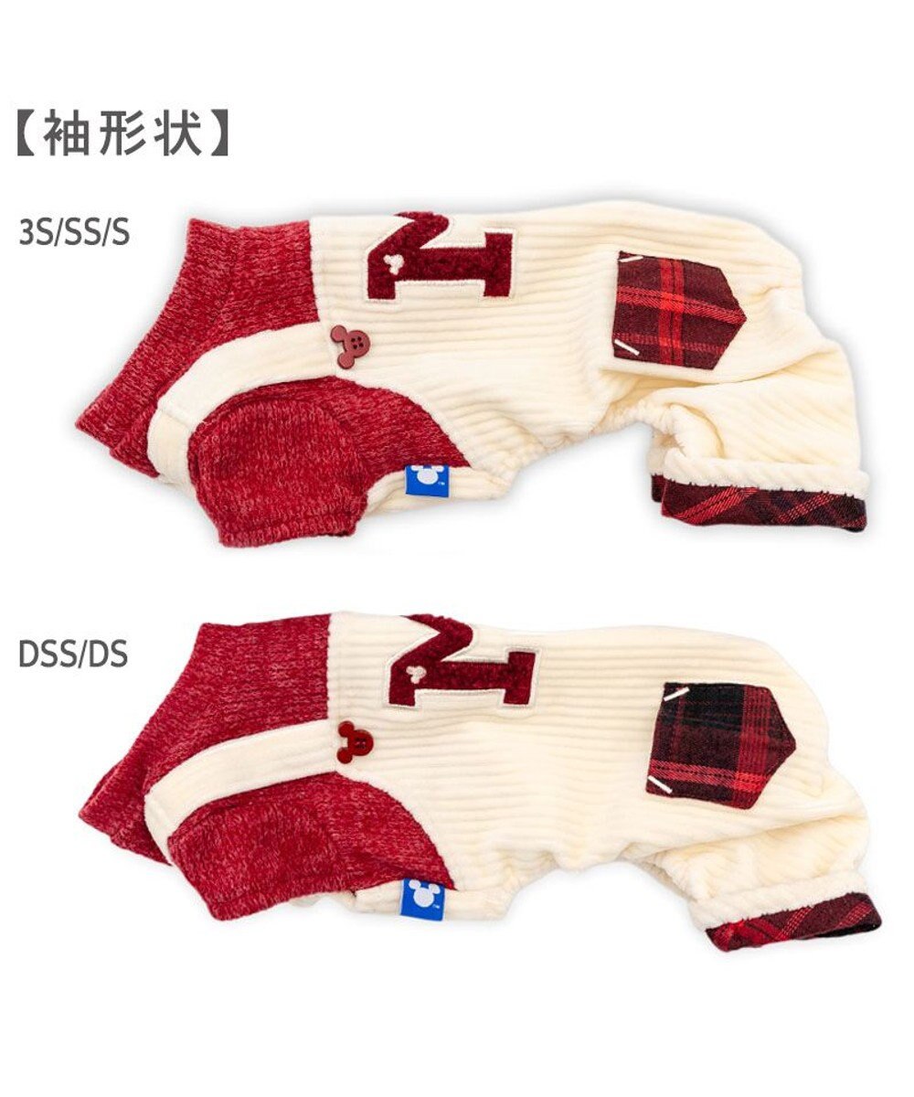 PET PARADISE ディズニー ミッキーマウス チェック オーバーオール  小型犬 