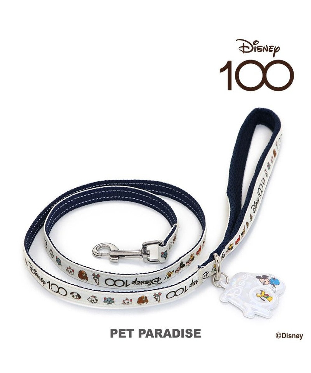 PET PARADISE ディズニー100周年限定 リード 【４Ｓ~３Ｓ】 白~オフホワイト