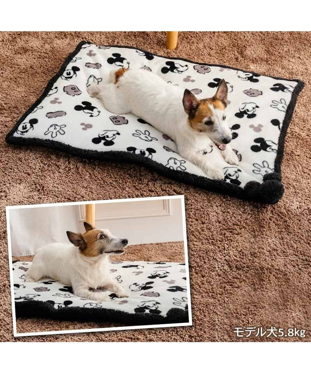 PET PARADISE ディズニー ミッキーマウス 白黒 遠赤外線 ボアマット 