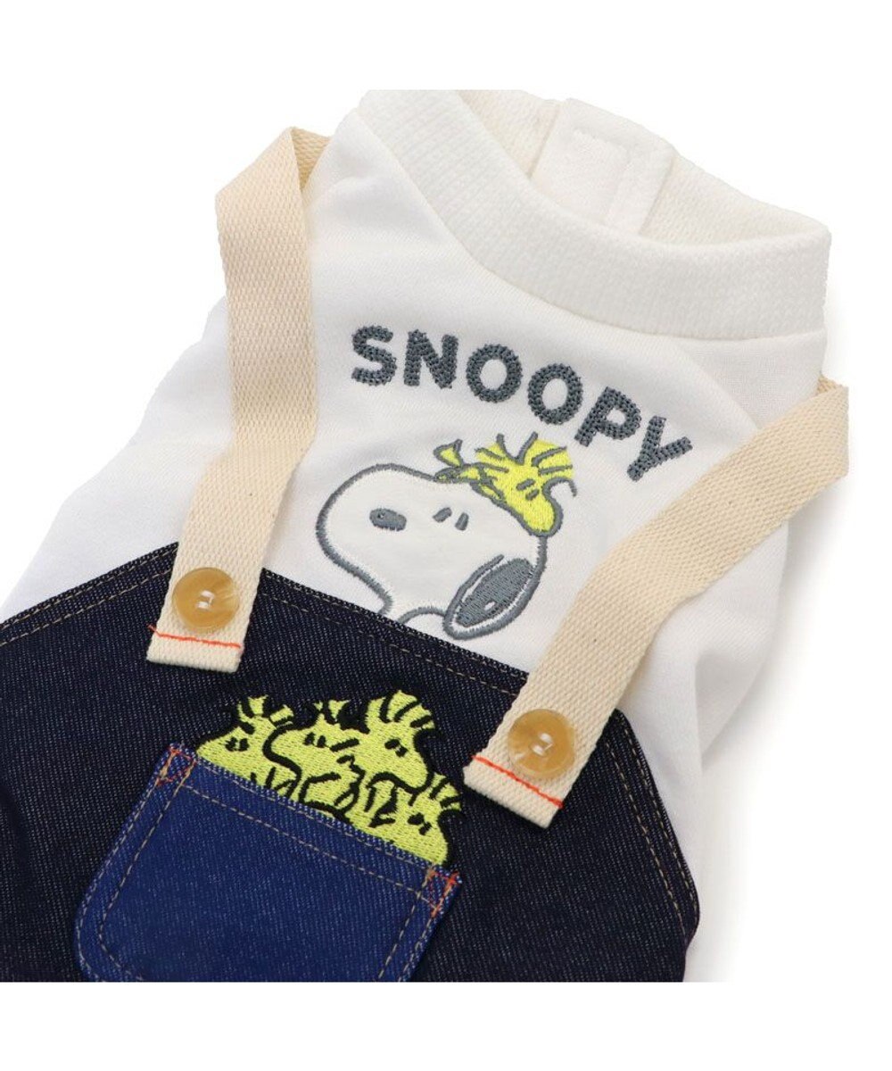 PET PARADISE スヌーピー デニム オーバーオール風 ロンパース 小型犬 