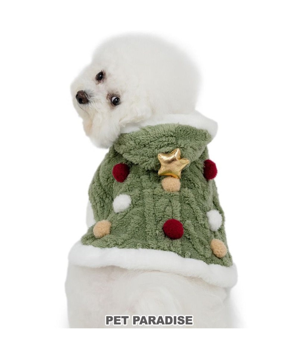 PET PARADISE ペットパラダイス ツリー ポンチョ 小型犬 グリーン