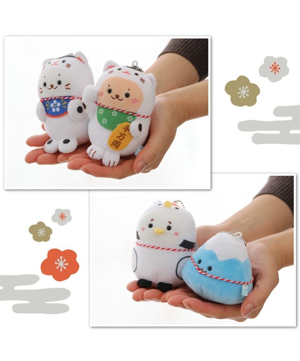 しろたん 縁起物キーホルダー 《富士山しぇる》 単品 / Mother