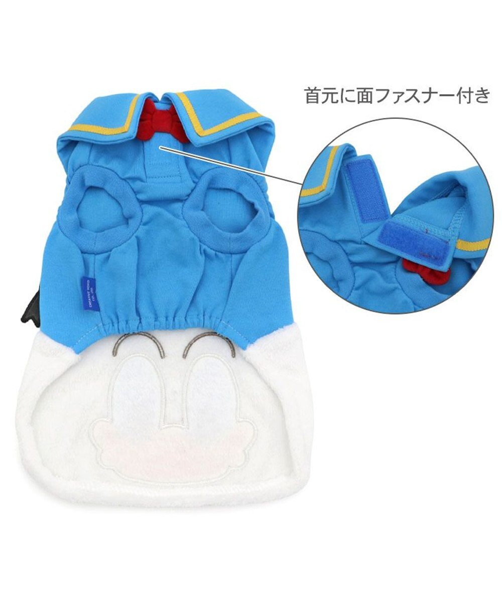 PET PARADISE ディズニー ドナルドダック 顔 ふわ トレーナー 小型犬 