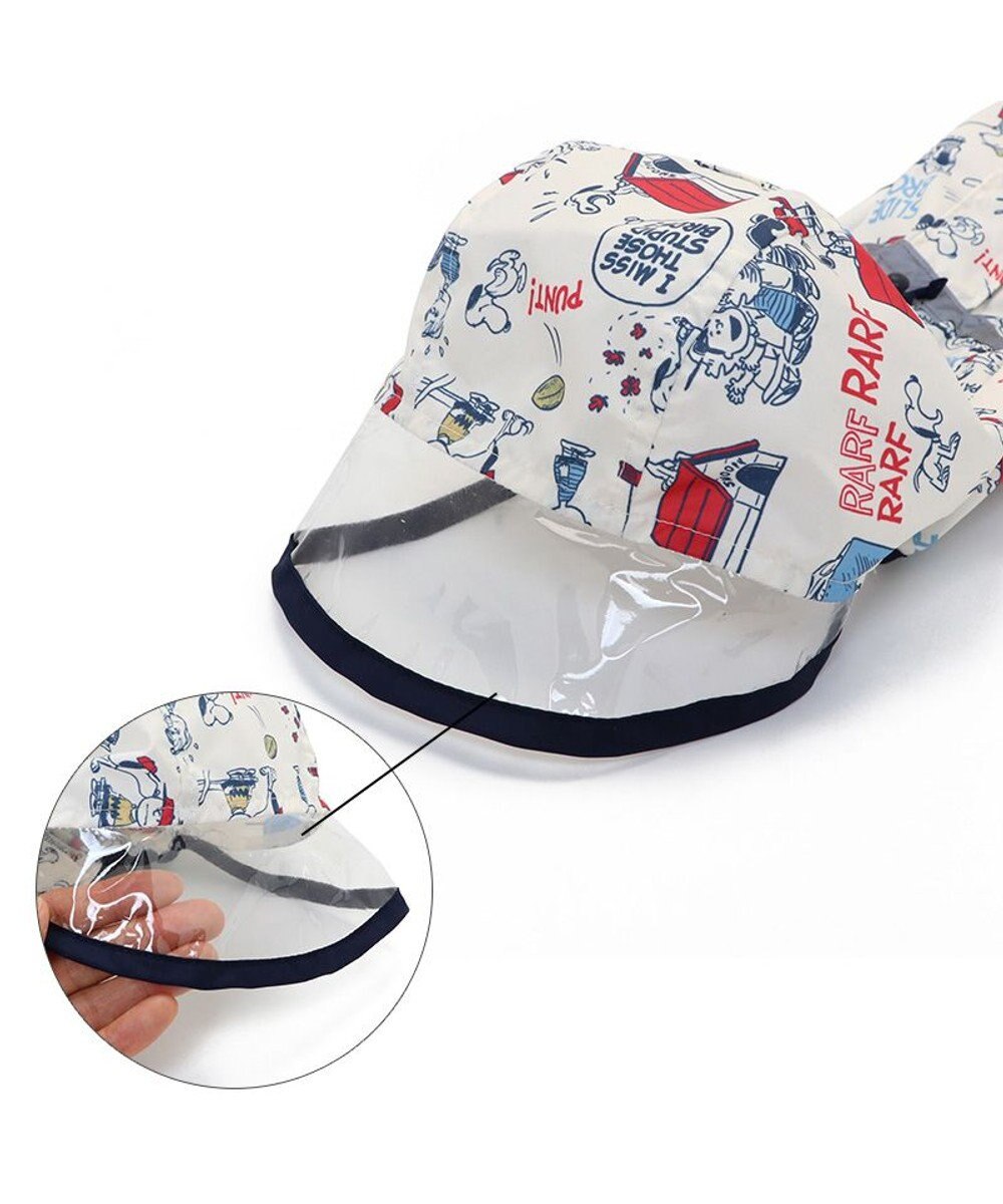 PET PARADISE スヌーピー レインコート 透明フード付き 《アメリカンビンテージ柄》 中型犬 大型犬 