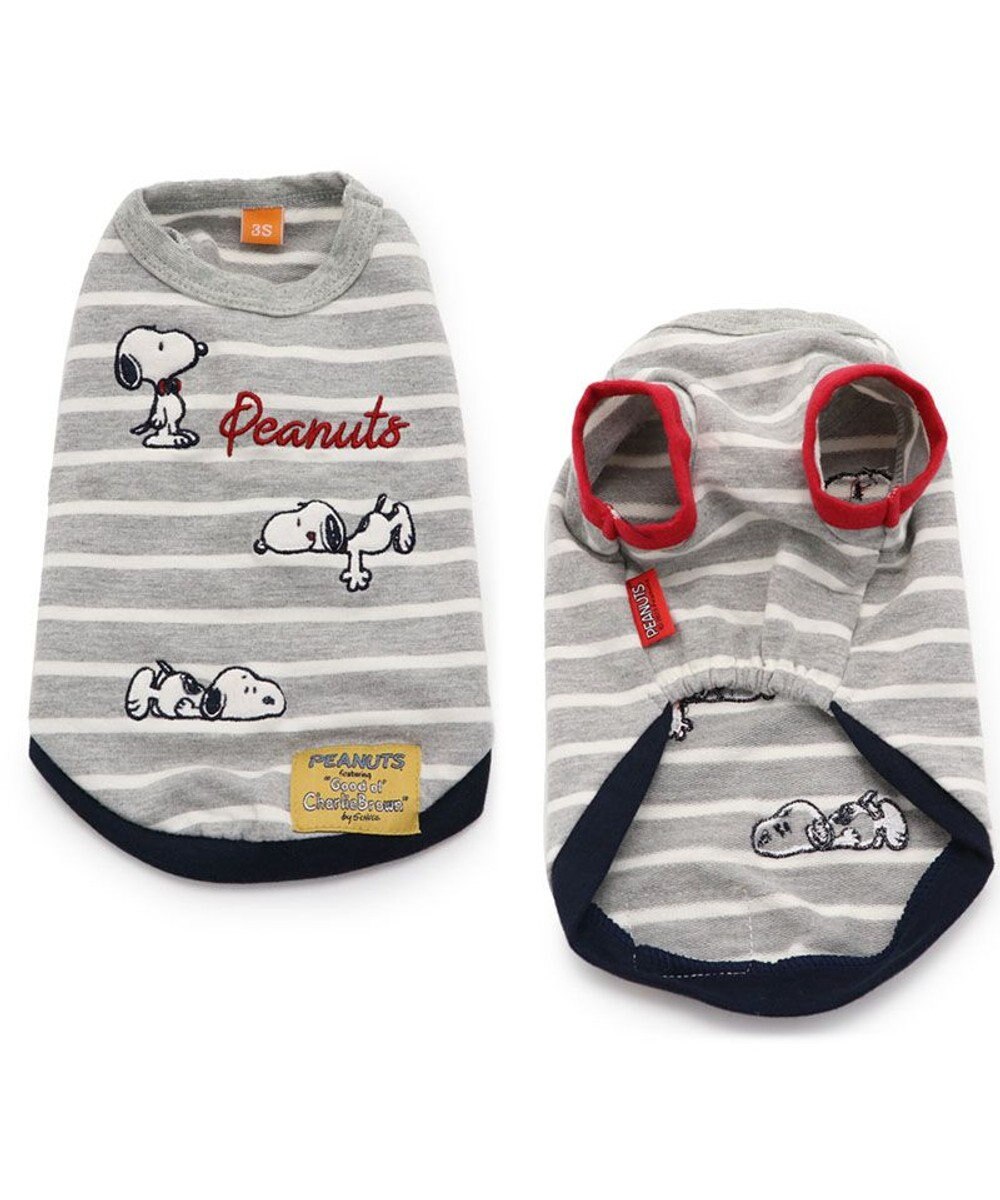 PET PARADISE 犬の服 犬 スヌーピー トレーナー 【小型犬】 ボーダー 