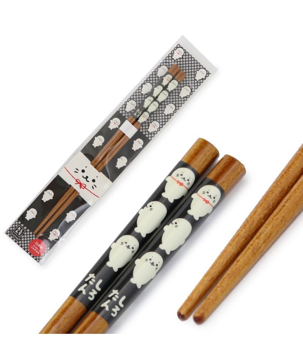 Mother garden しろたん 木製箸 21㎝《手つなぎ柄》 