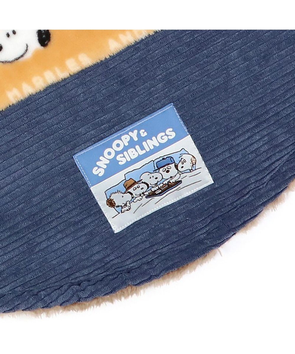 PET PARADISE スヌーピー 遠赤外線 ボアマット 《ブラザー柄》 丸型  (70cm) 