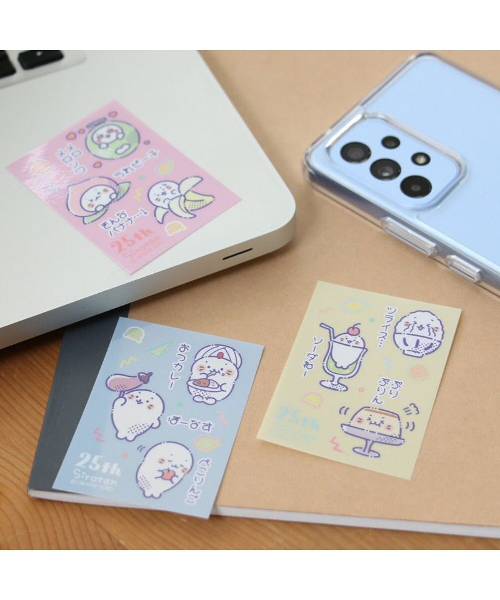 Mother garden しろたん どこでも一緒しろたんステッカー 3枚セット 《ダジャレフルーツ/ダジャレ食べ物/ダジャレしろたん》