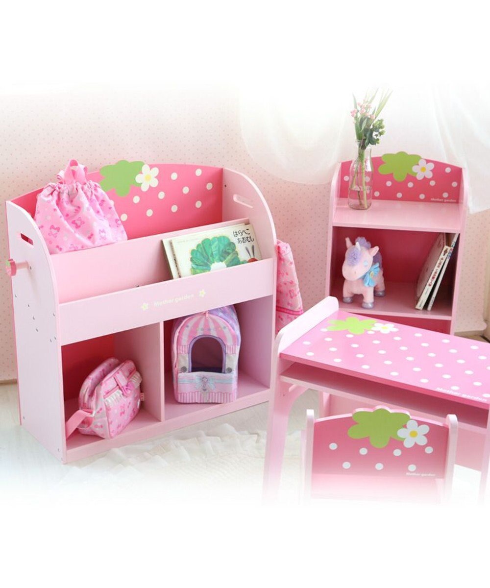 マザーガーデン 野いちご つぶつぶ 木製 いちごの本棚 絵本棚 木製家具 おもちゃ収納棚 おもちゃ箱 絵本ラック 子供部屋 インテリア マガジンラック 組み立て Mother Garden 通販 雑貨とペット用品の通販サイト マザーガーデン ペットパラダイス