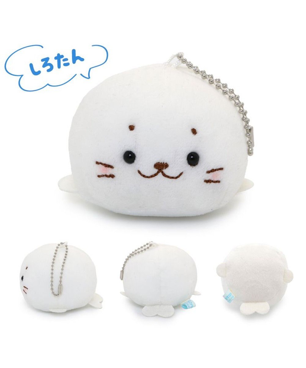 Mother garden しろたん まーるい マスコット キーホルダー 【単品】 《しろたん / ゴマフアザラシ / ラッコ 》 