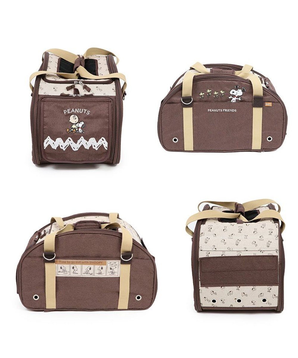 PET PARADISE スヌーピー ３ＷＡＹ ハンドフル ペットカート 《ブラウン》 10kgまで対応 