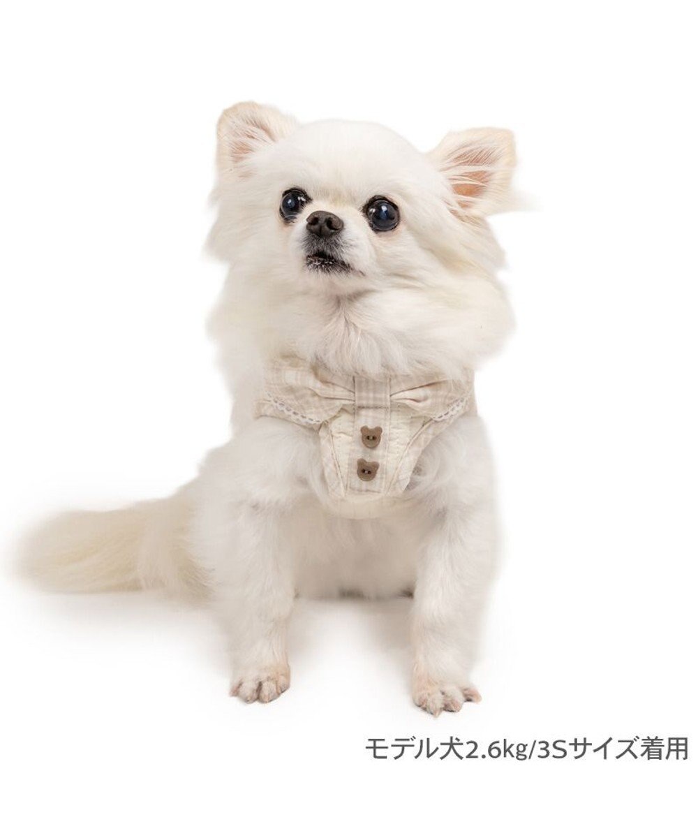 PET PARADISE ペットパラダイス くまちゃん グレンチェック ベストハーネス  小型犬 4S/3S