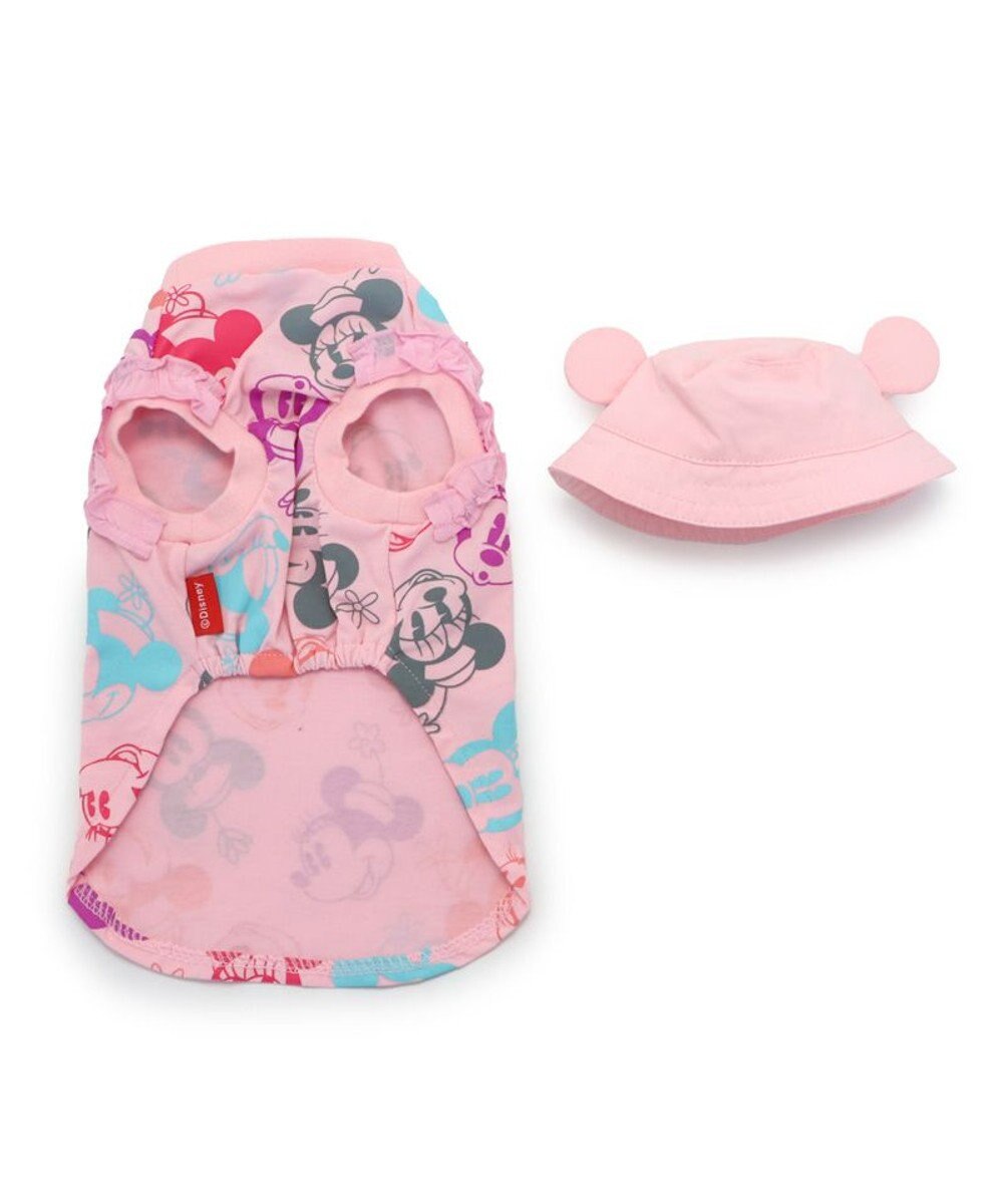 PET PARADISE ディズニー ミニーマウス バケットハット付き Tシャツ 小型犬 