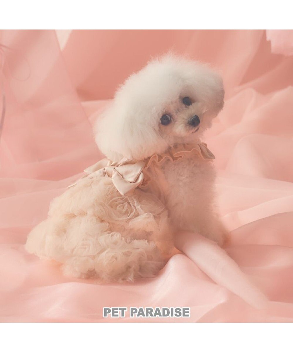 PET PARADISE cherircouture ローズワンピース 《ピンク》 小型犬 ピンク