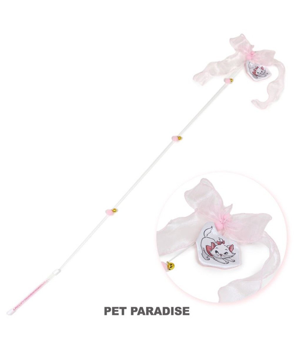 PET PARADISE ディズニー マリー ワイヤー 猫玩具 《リボン》 ライトピンク