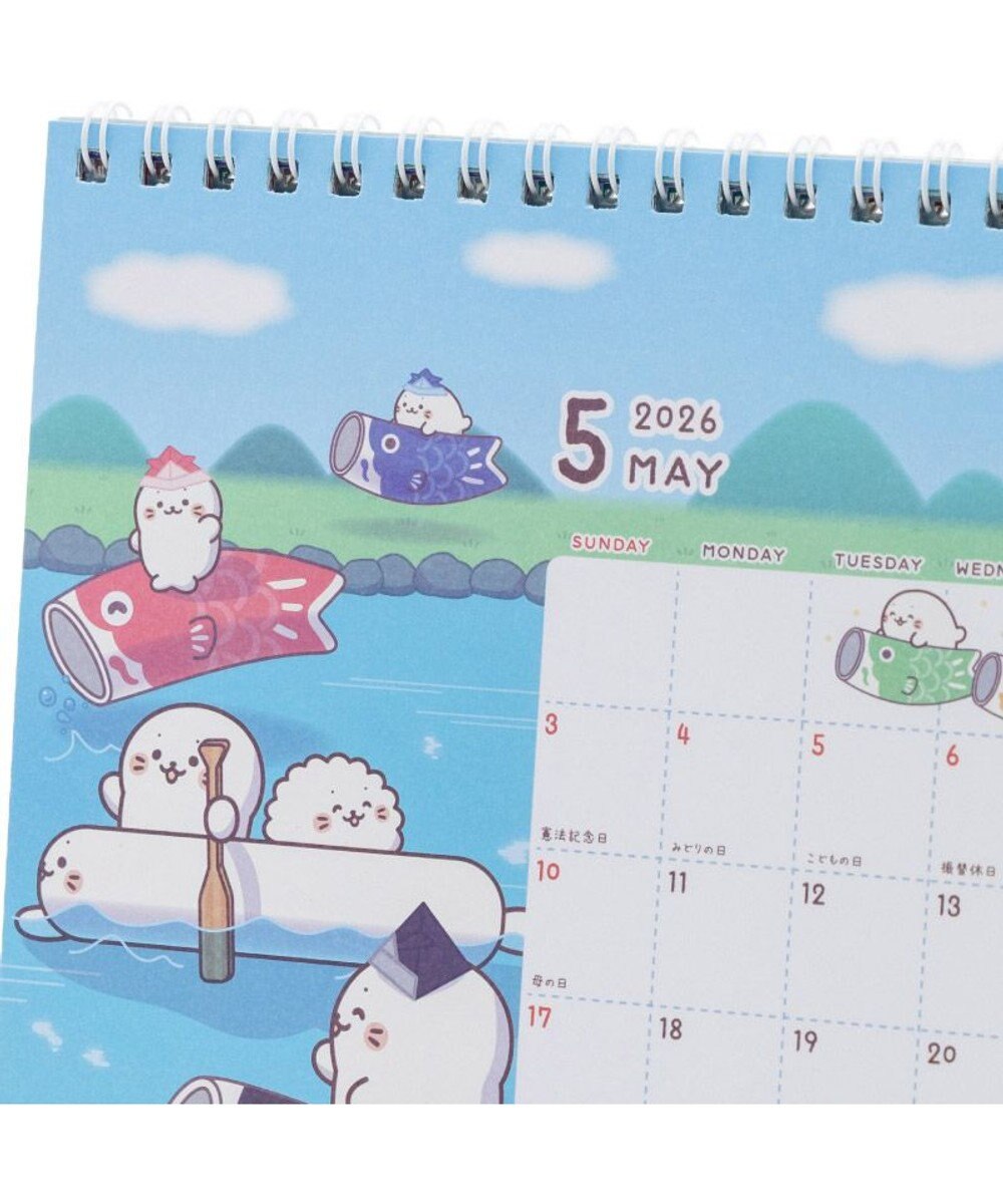 Mother garden しろたん 2026年 卓上カレンダー 