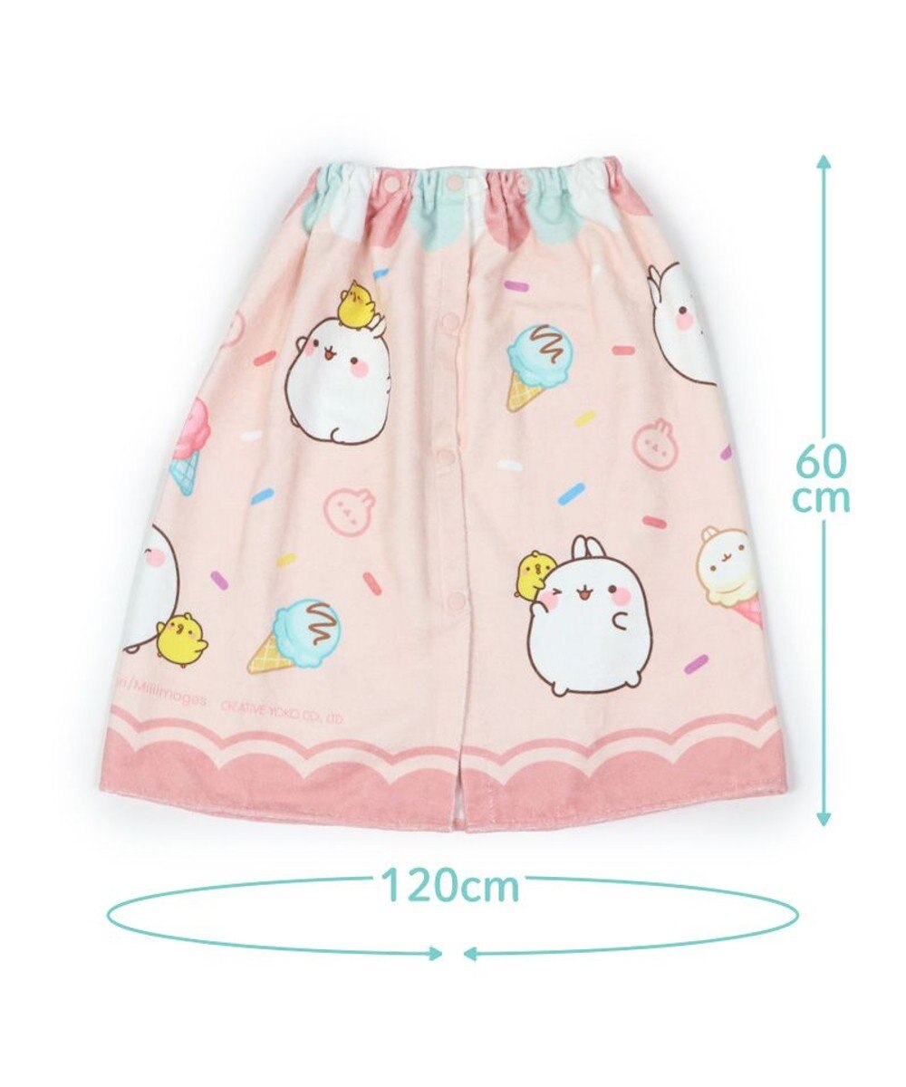 Mother garden マザーガーデン MOLANG モラン 水泳 ラップタオル 60×120cm 《アイス柄》