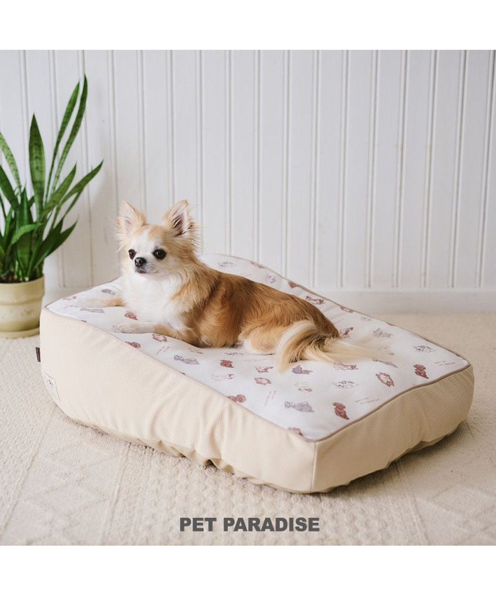 PET PARADISE ペットパラダイス makokoro 寝そべりベッド 《わんちゃん柄》 わんちゃん柄