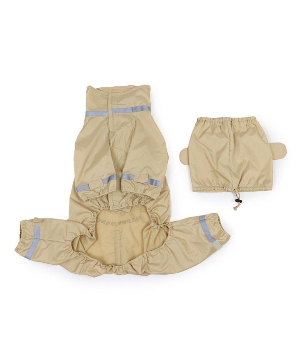 PET PARADISE スヌーピー  足付 レインコート　スヌード付き《ハッピーダンス柄》 小型犬 