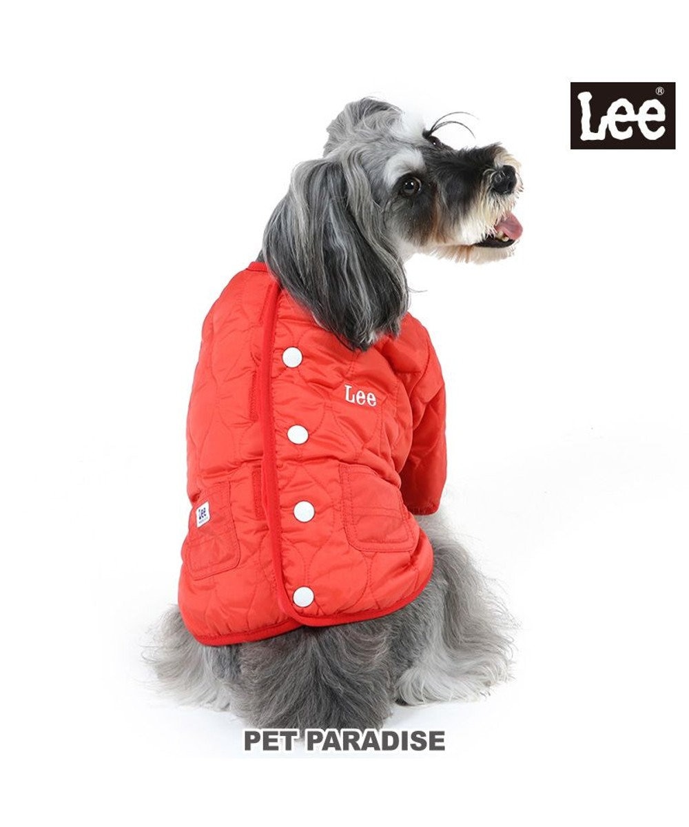 PET PARADISE 犬 服 Ｌｅｅ 背中開き ジャケット 【小型犬】 キルティング 綿入り オレンジ オレンジ