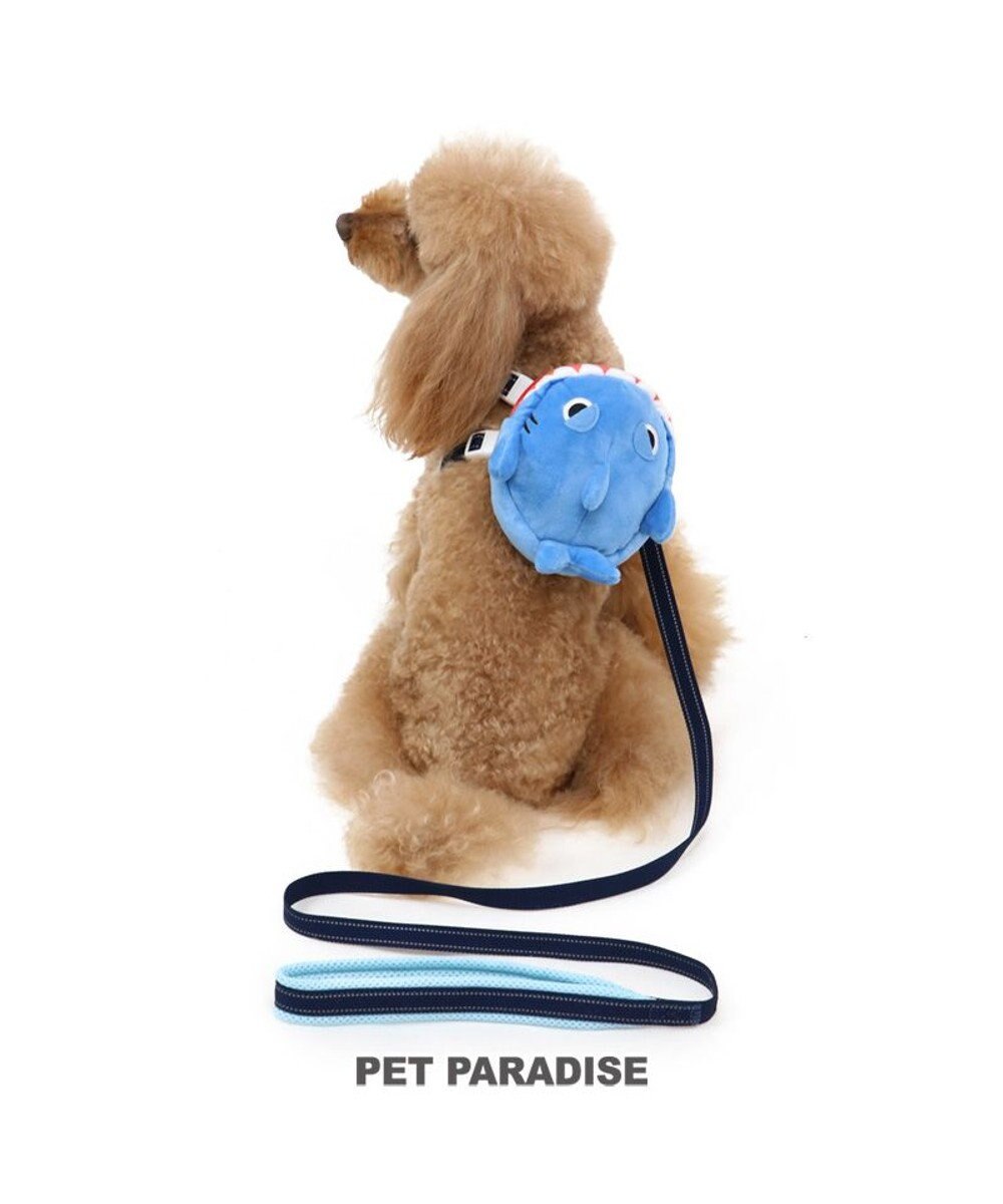 PET PARADISE ペットパラダイス サメ リュックハーネス＆リード 3S〔小型犬〕 青