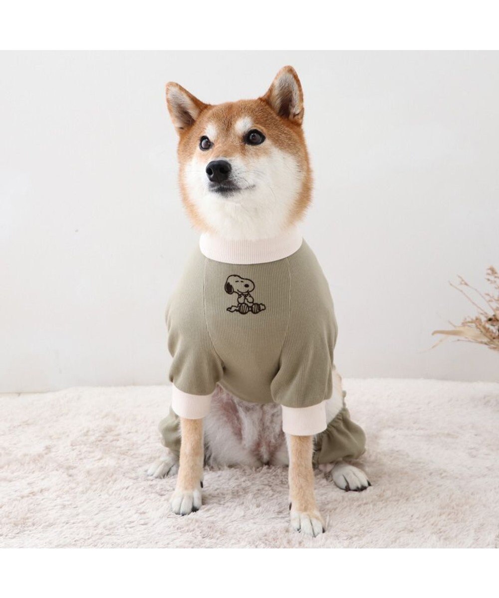 PET PARADISE スヌーピー  プレミアムペティヒート ねむ ロンパース 中型犬 