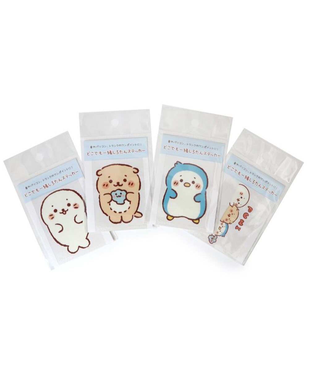 Mother garden しろたん どこでも一緒しろたんステッカー 4枚セット 《しろたん/らっこいぬ/らむね/PUNI》 