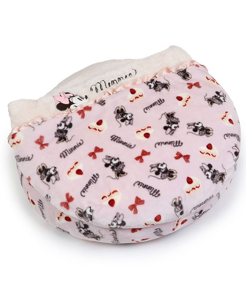 PET PARADISE ディズニー ミニーマウス 丸形寝袋 遠赤外線 《ケーキ柄》 60cm 