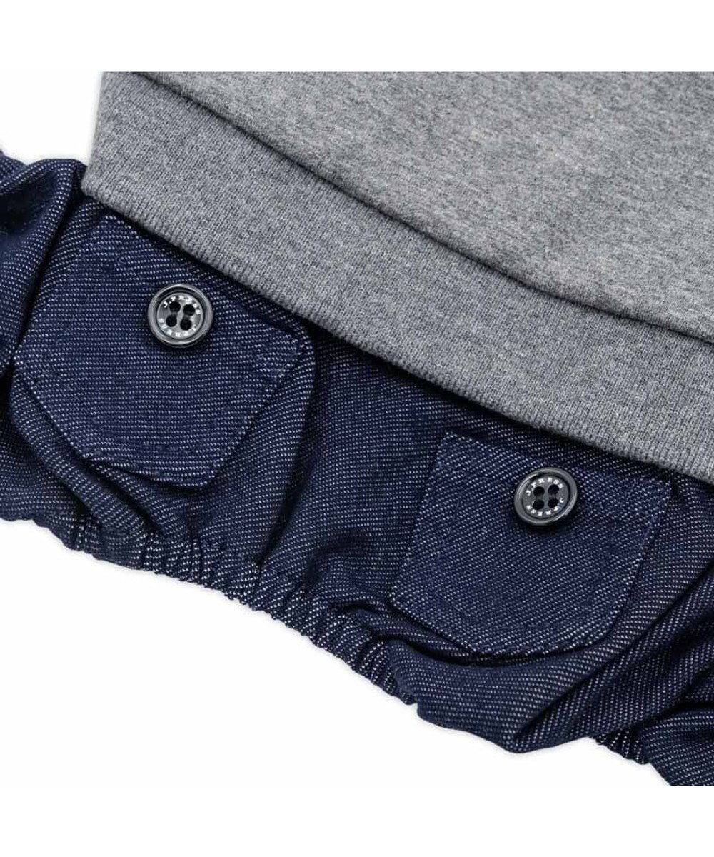 PET PARADISE J.PRESS ロゴ 裏起毛 ロンパース 小型犬 