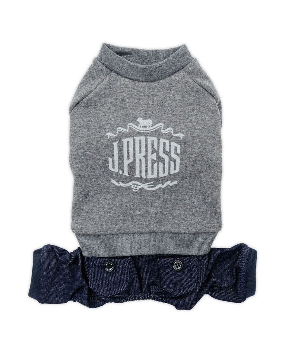 PET PARADISE J.PRESS ロゴ 裏起毛 ロンパース 小型犬 