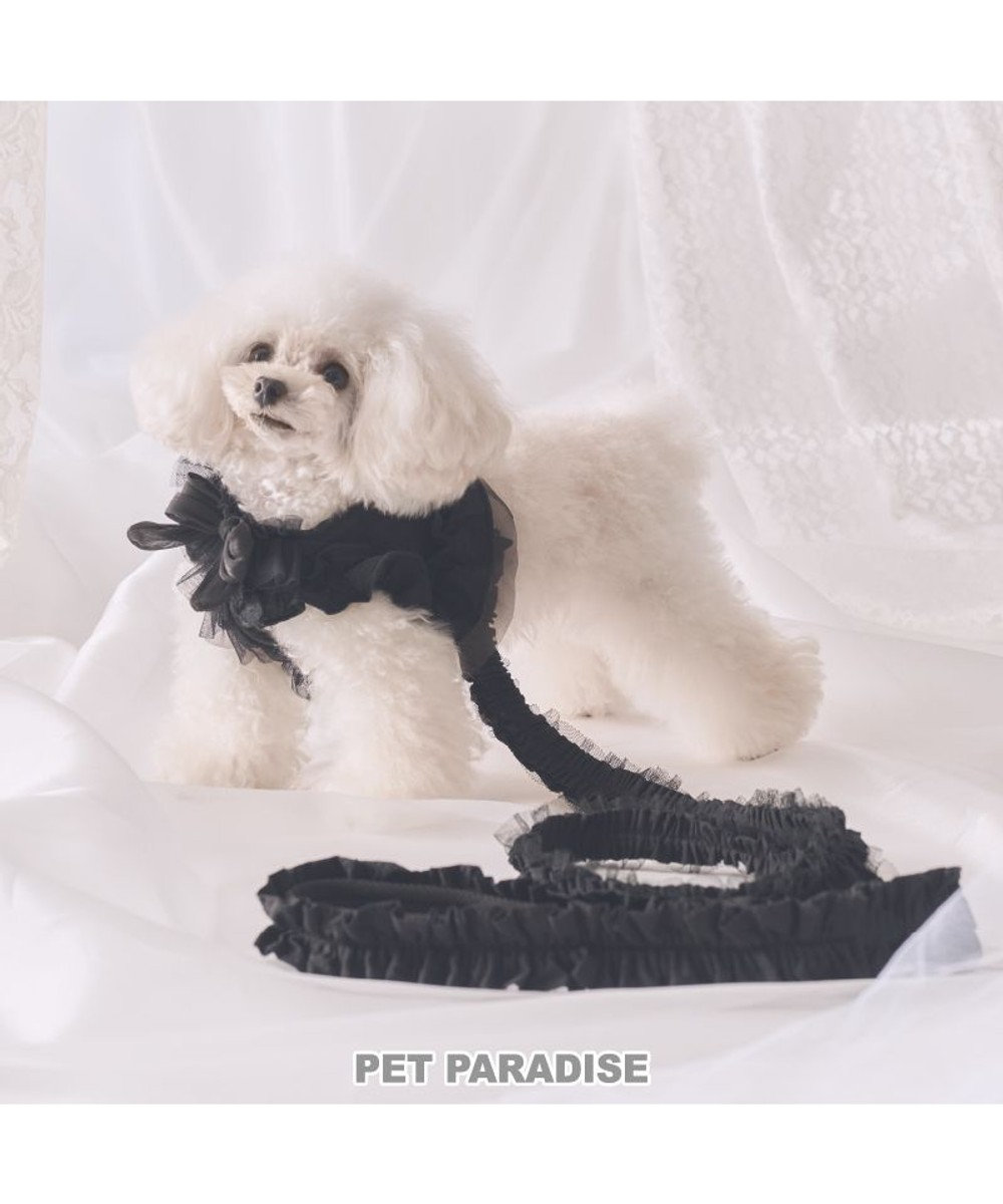 PET PARADISE cherircouture フリフリリード 《ブラック》 ４Ｓ～３Ｓ 小型犬 ブラック