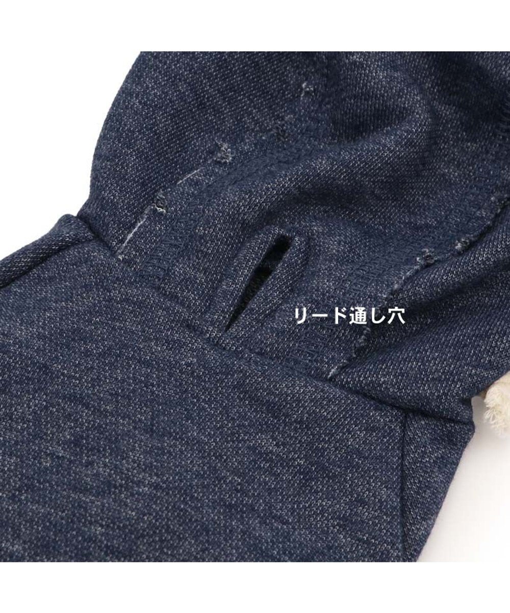 PET PARADISE Lee カットオフ パーカー 《ネイビー》 中型犬 大型犬 