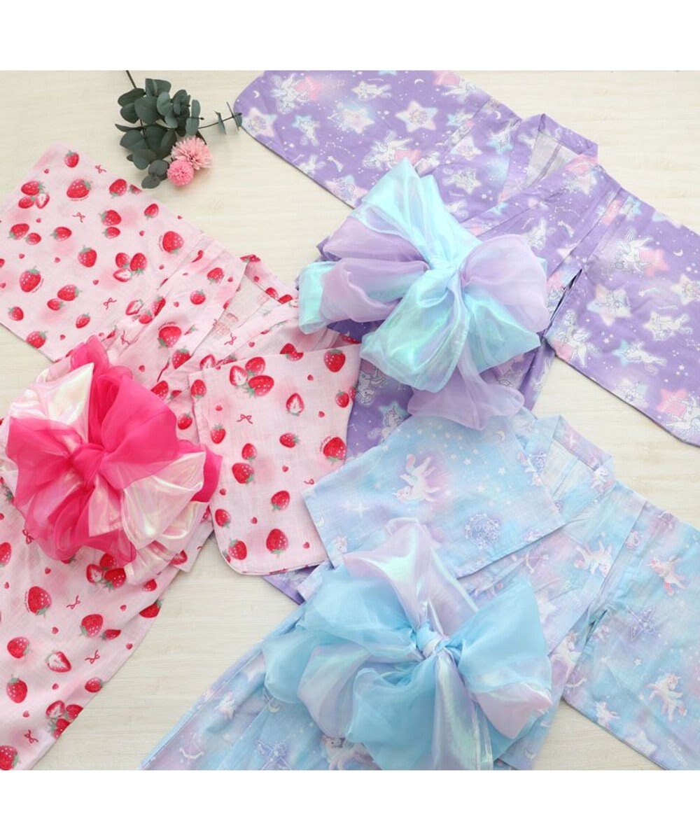 Mother garden マザーガーデン 2024 キッズ2WAY セパレート 浴衣 《ユニコーン ミルキーウェイ柄》 110/120/130/140 