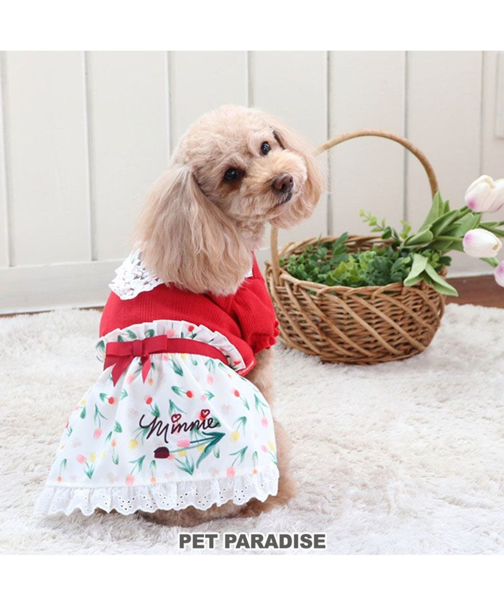 PET PARADISE 犬の服 犬 ディズニー ミニーマウス ワンピース 【小型犬】 チューリップ -