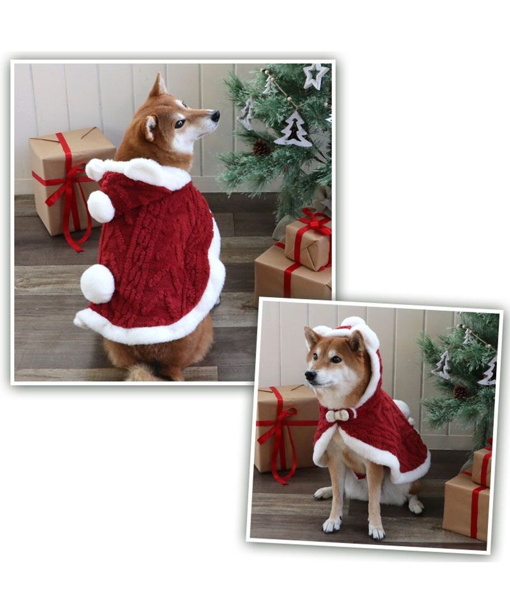 PET PARADISE ペットパラダイス サンタさん くま ポンチョ 中型犬 大型犬 