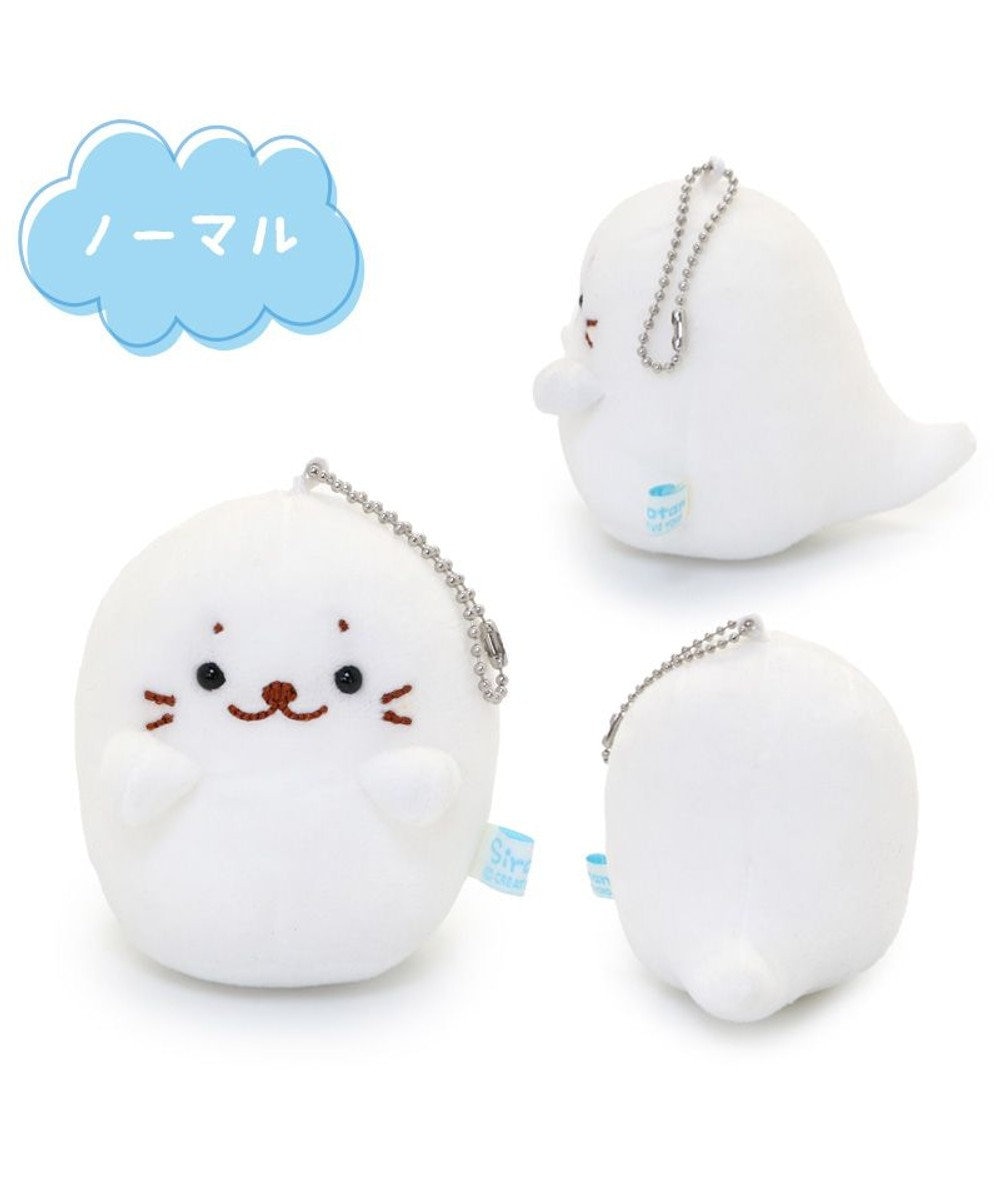 Mother garden しろたん 白いもの おばけ マスコットキーホルダー 8cm 《ノーマル / にっこり / すやすや》 【単品】