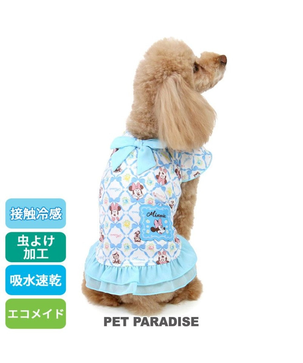 PET PARADISE ディズニー ミニー リボン クール 天竺 タンクトップ 小型犬 ブルー