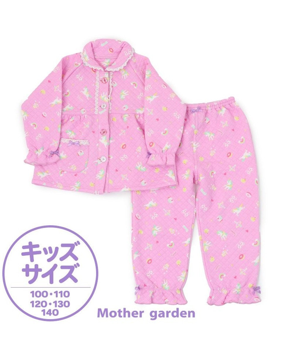 Mother garden マザーガーデン ユニコーン キッズ 長袖 長ズボン パジャマ 100/110/120/130/140 cm 紫