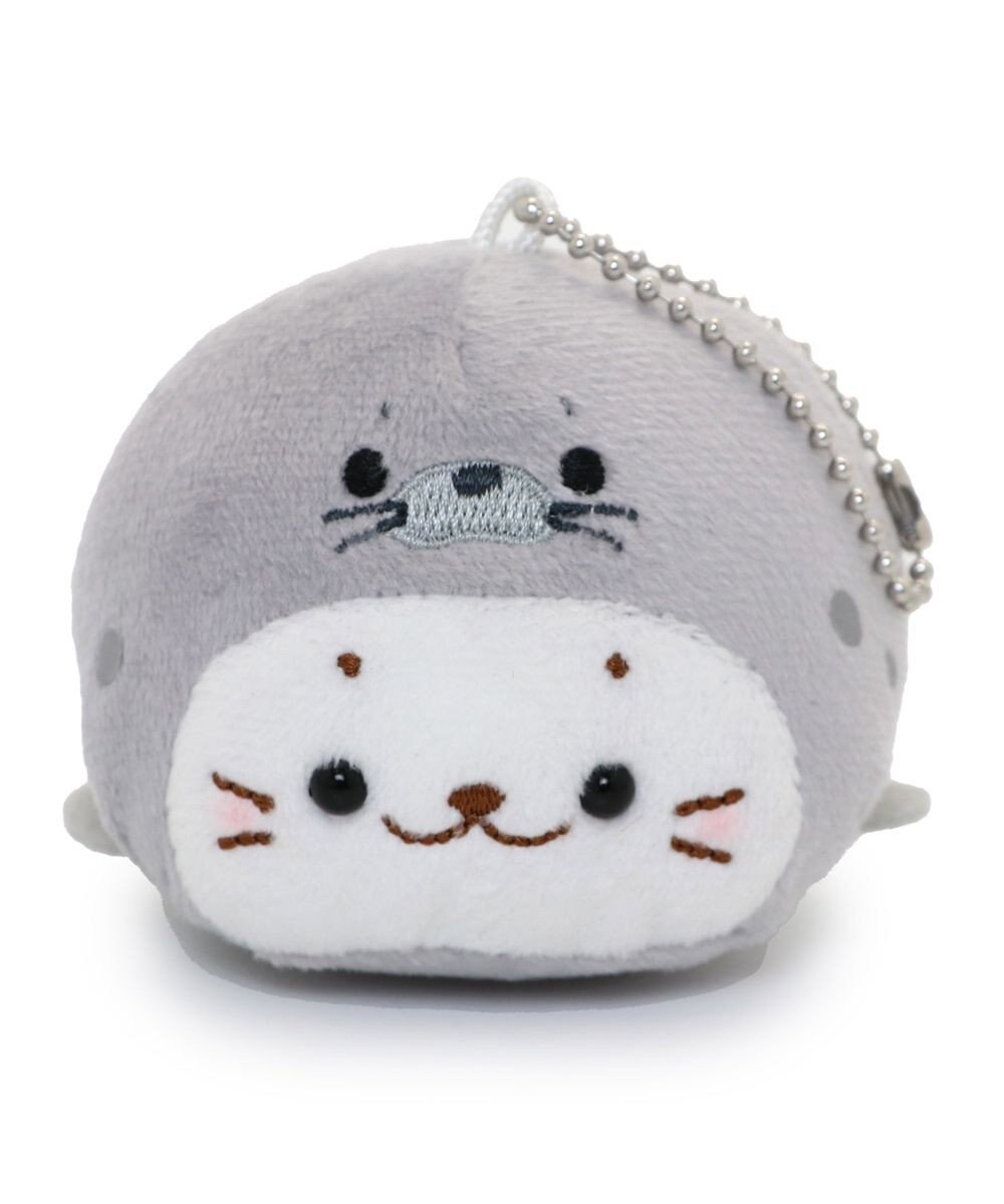 Mother garden しろたん まーるい マスコット キーホルダー 【単品】 《しろたん / ゴマフアザラシ / ラッコ 》 