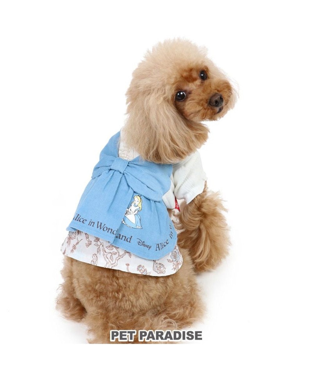 PET PARADISE 犬 服 ディズニー ふしぎの国のアリス ワンピース 【小型犬】 リボン 水色