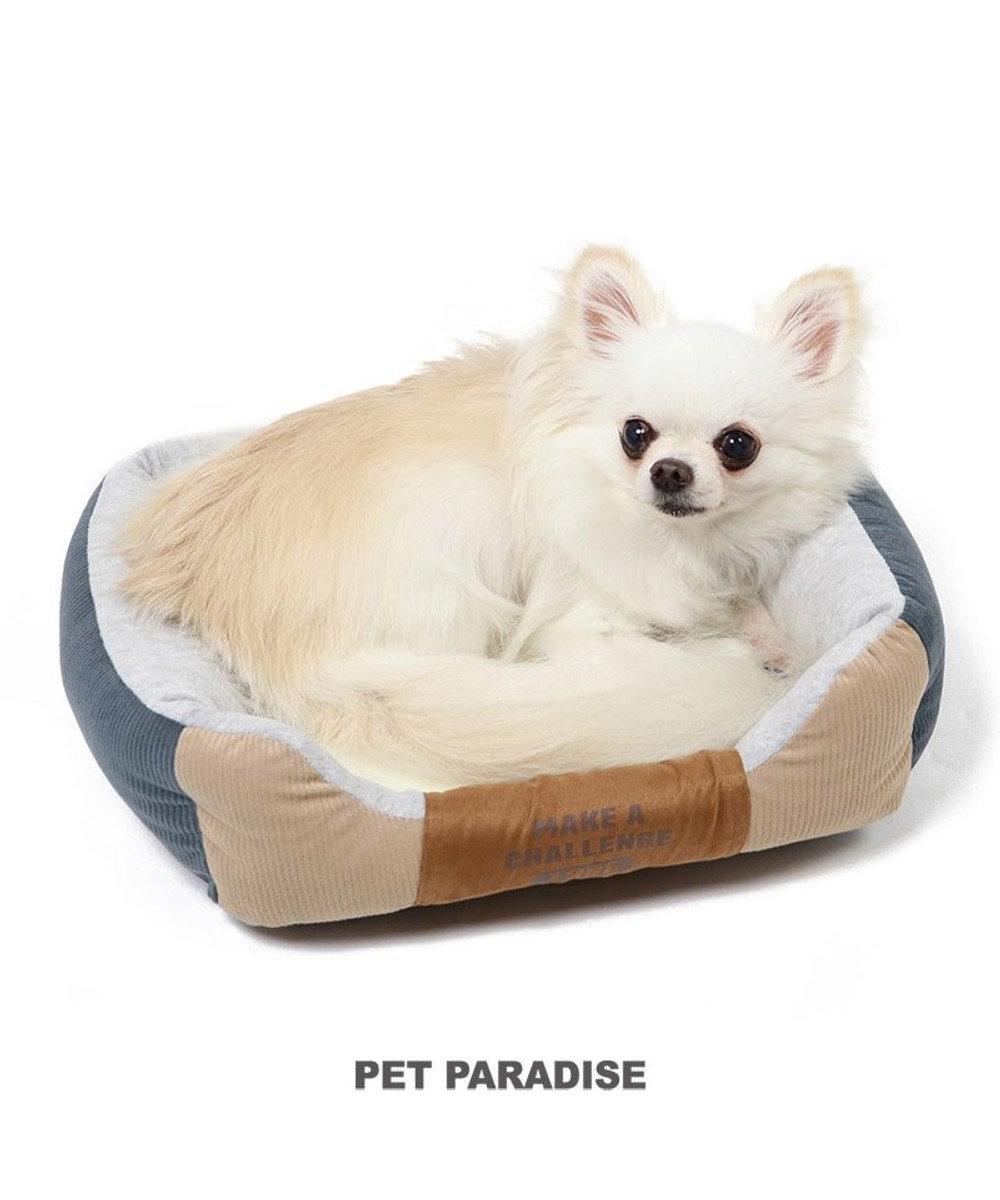 PET PARADISE 犬 ベッド おしゃれ カドラーベッド (38×32cm) 切替 茶系