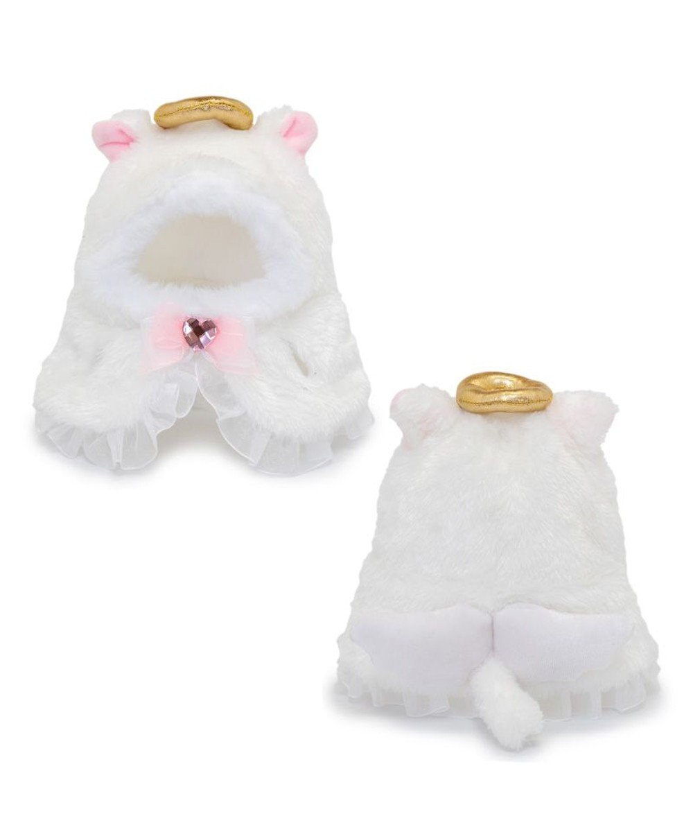 Mother garden しろたん ついてきちゃうしろたん マスコット用着せ替え服 にゃんこポンチョ 《てんし》 単品